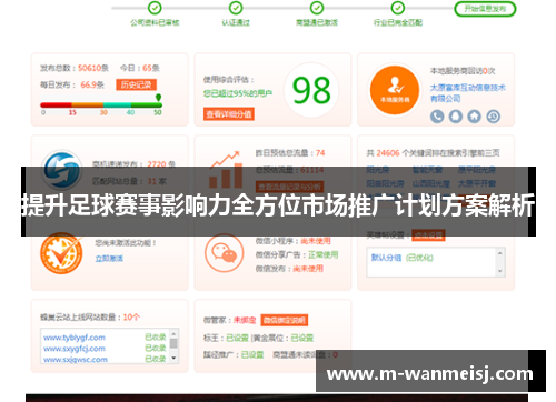 提升足球赛事影响力全方位市场推广计划方案解析